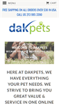 Mobile Screenshot of dakpets.com