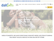 Tablet Screenshot of dakpets.com